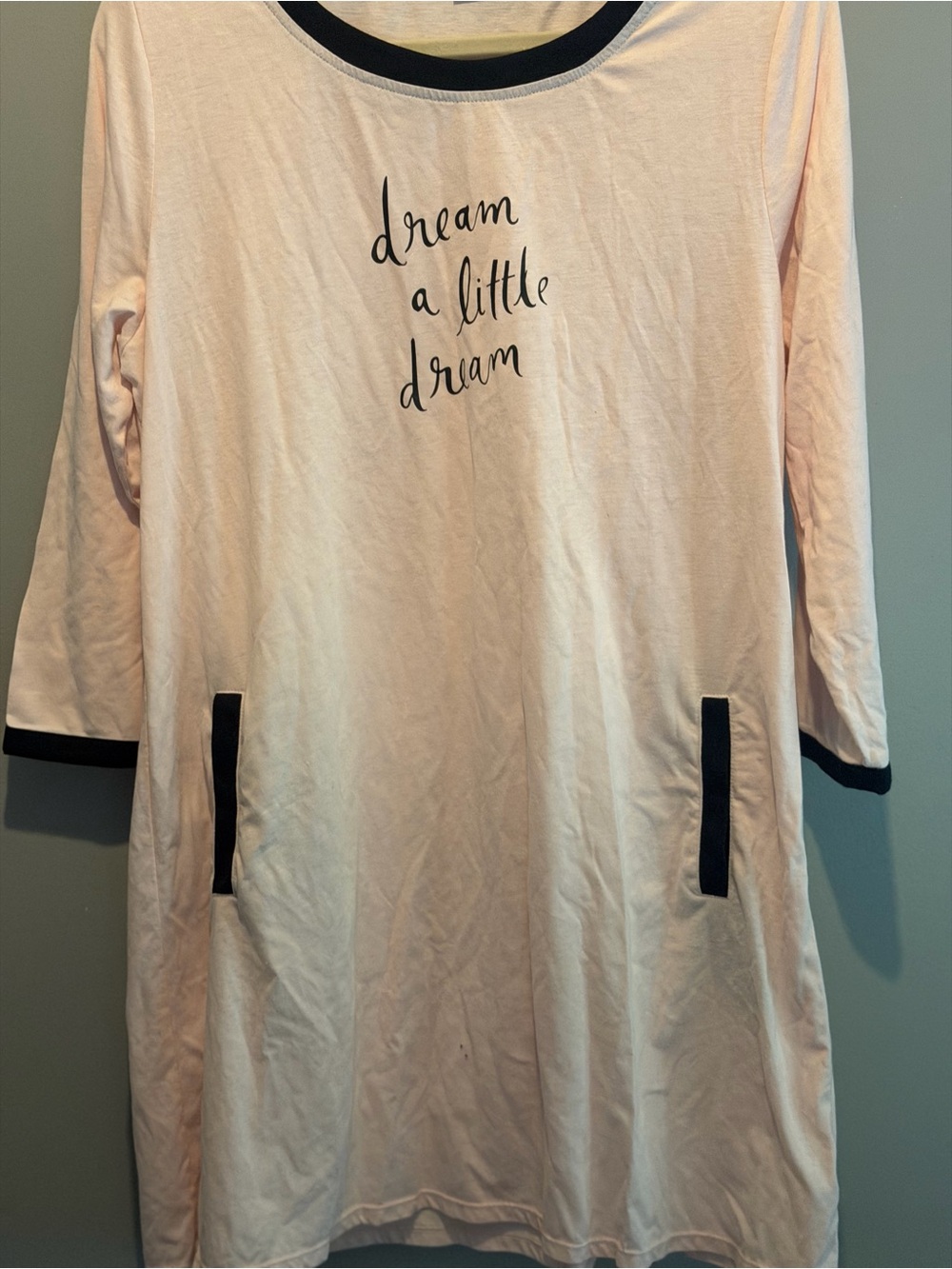 kate spade Pink and Black 'dream a little dream' Nightshirt